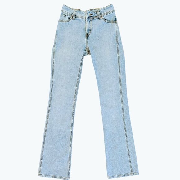 London Jean Vintage Size 0 Bootcut Support Lifting Light Blue Stretch - Picture 2 of 11